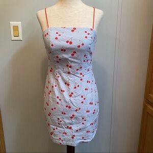 Urban Outfitters Colette Retro Cherry Bodycon Mini Dress Size 2